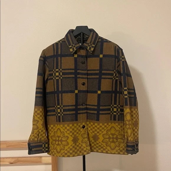 Women’s blanket wool overshirt size medium - Picture 4 of 8